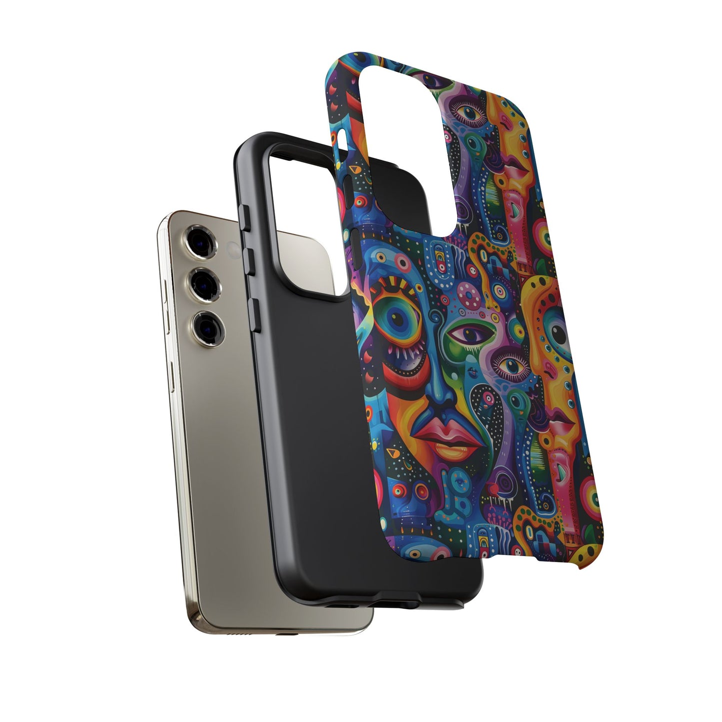 Psychedelic Visions Vibrant Art Google Pixel, iPhone and Samsung Phone Case - Tough Cases for Creative Souls
