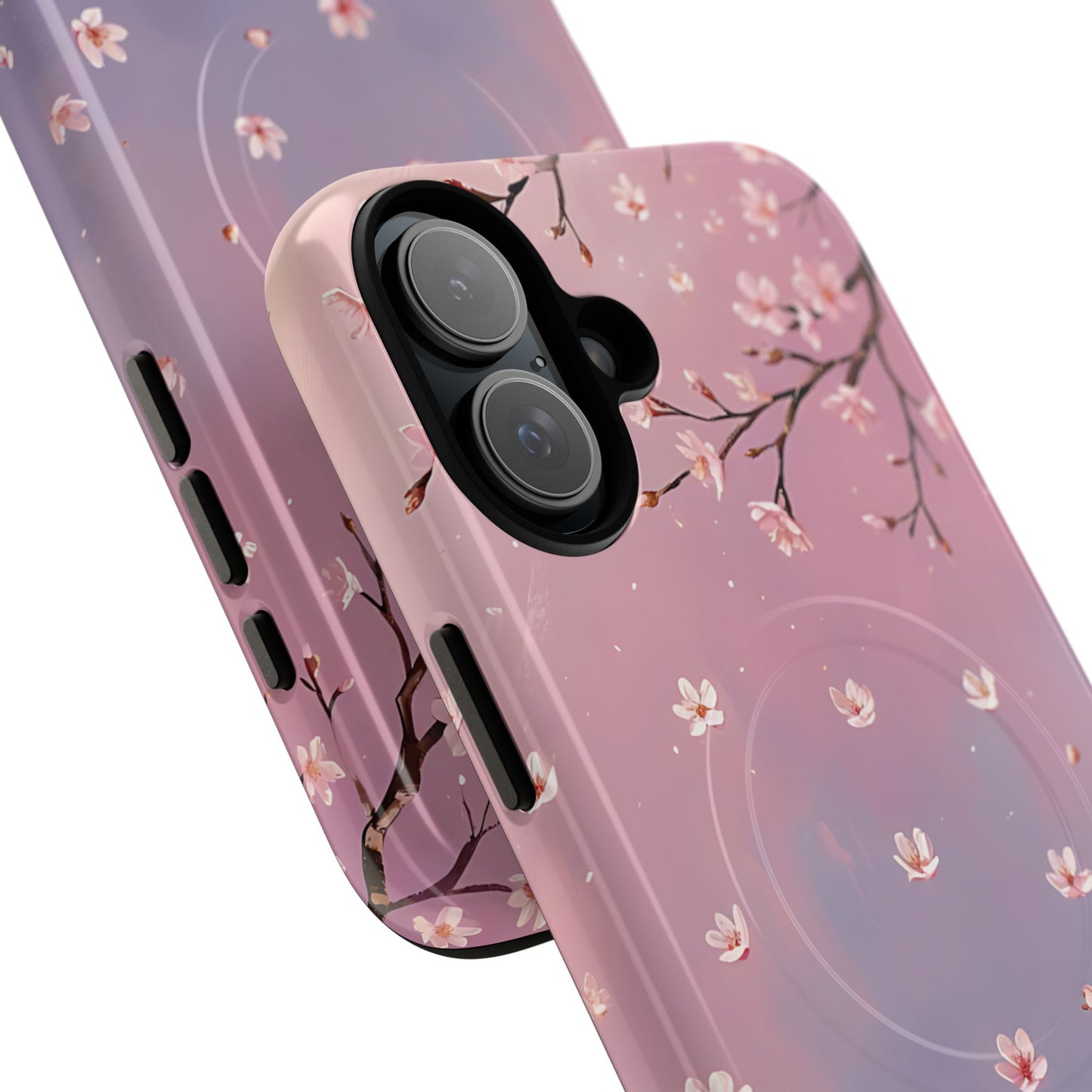 Tiny Cherry Blossom Floral Tough Magnetic Phone Cases, Durable Phone Cover, Floral Design Case, iPhone Protector, Cute Gift for Her