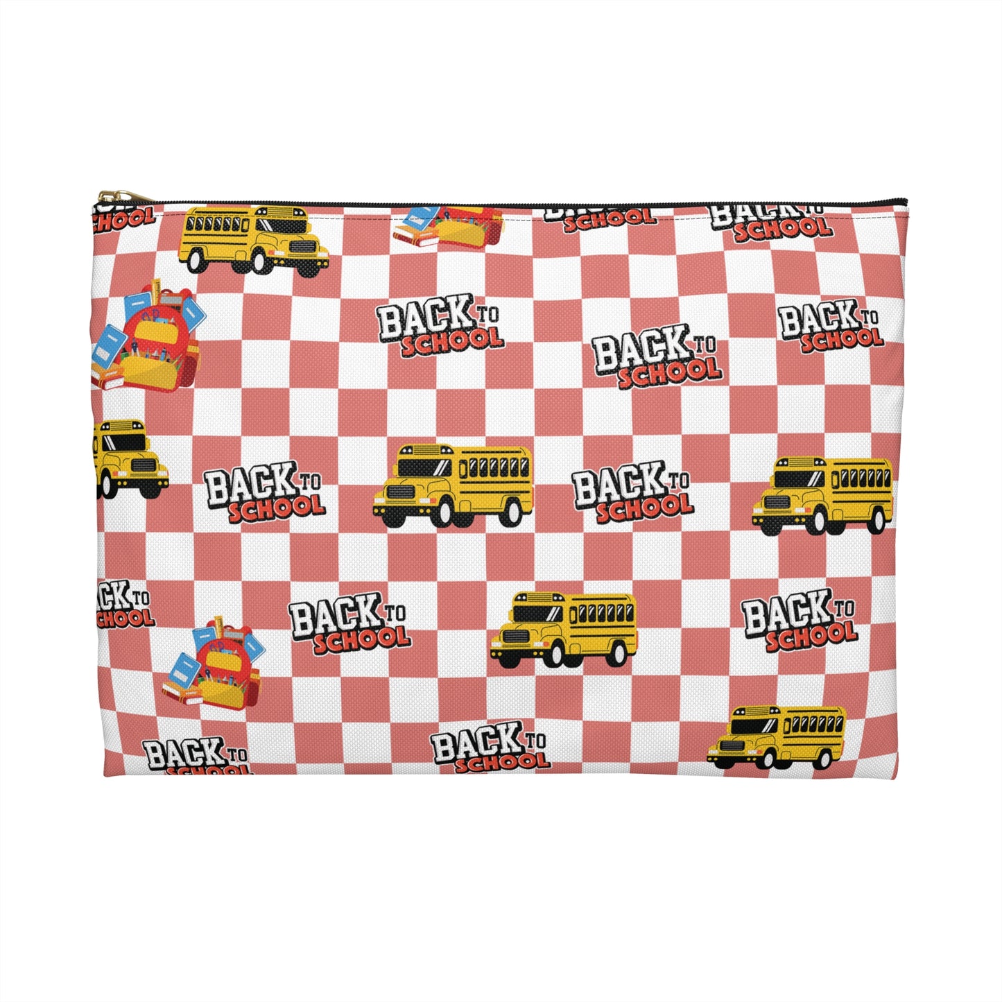 Personalized Red SchoolYard Chic Composition Book Inspired Accessory Pouch, Kids School Supplies, Classroom Organizer, Teacher Gift, Fun Stationery Case, Back to School