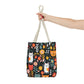 Whimsical Feline Garden Tote Bag (AOP)