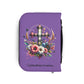 Personalized Floral Cross Bible Cover - Trust in the Lord Design| Baptism | Christening | Anniversary | Birthday Gifts.