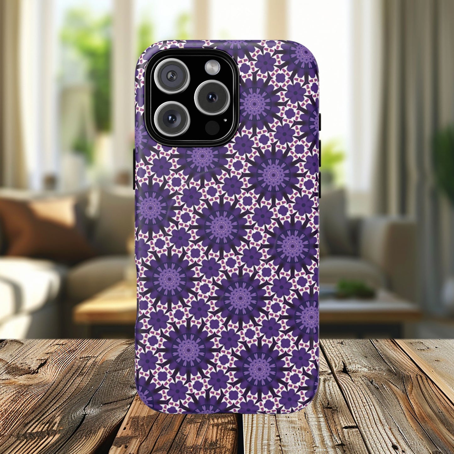 Twilight Petal Mirage Magnetic iPhone Cases, Unique Floral Designs, Tough Protection, Gift for Her, iPhone Accessories, Custom Cases