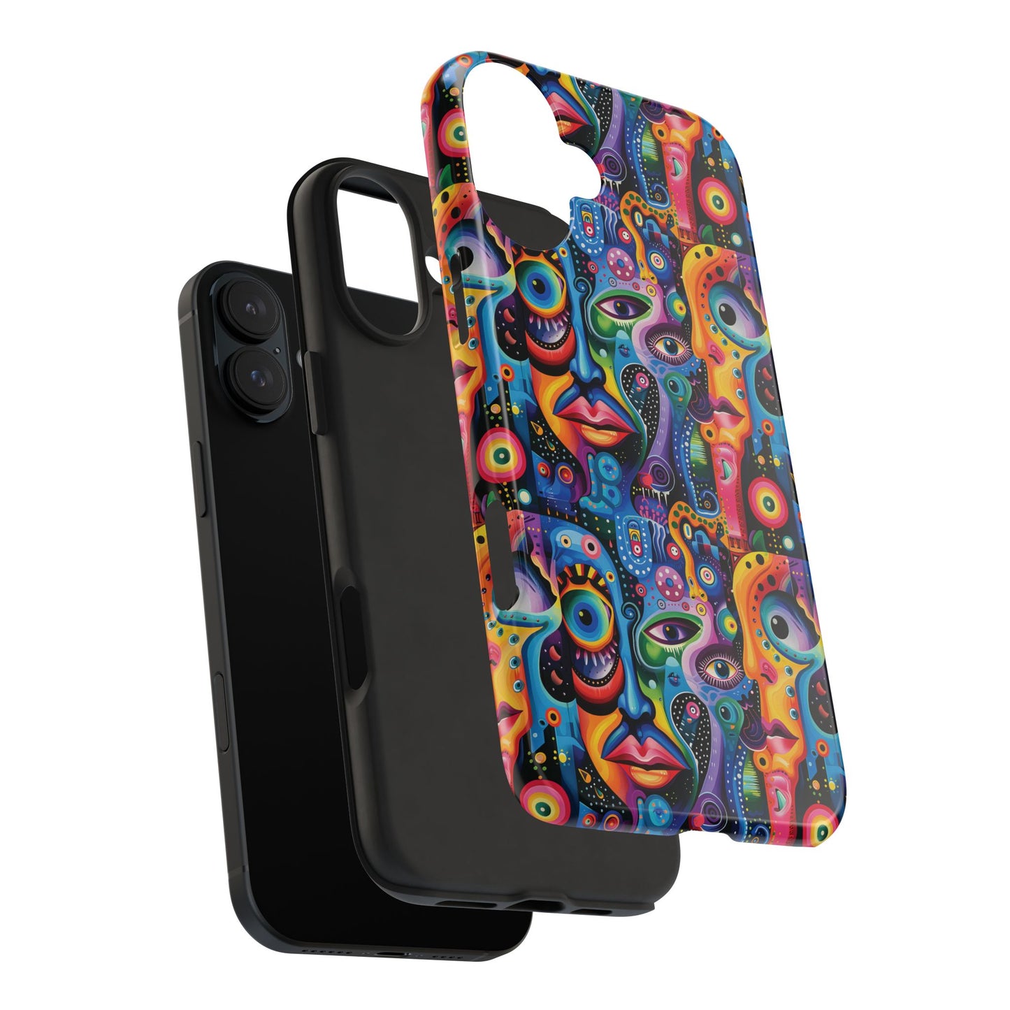 Psychedelic Visions Vibrant Art iPhone and Samsung Phone Case - Stylish Tough Case for Artists & Creatives.