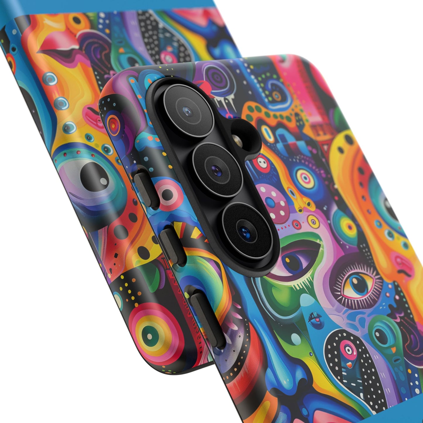 Psychedelic Visions Vibrant Samsung, iPhone and Google Pixel Phone Cases - Colorful Artistic Design