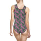 Pink Tropical Bliss Women's Classic One-Piece Swimsuit (AOP)