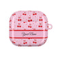 Personalized Cherry Blossom Dreams AirPod Case — Pink Custom Name Charging Cover ,Airpods Pro Gen 1 and 2, Gen 1 to 4.
