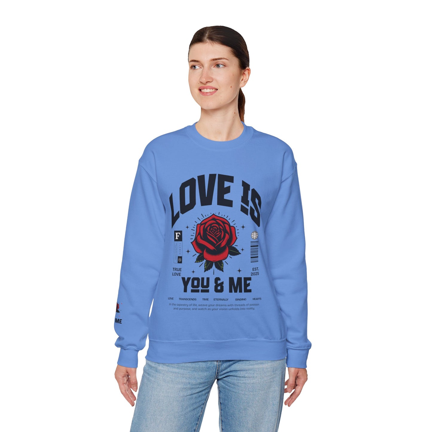 Love is ... Valentines Unisex Heavy Blend™ Crewneck Sweatshirt.