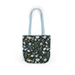 Daisy Delight Floral Canvas Tote Bag with 5-Color Straps | Eco-Friendly Shopping Bag