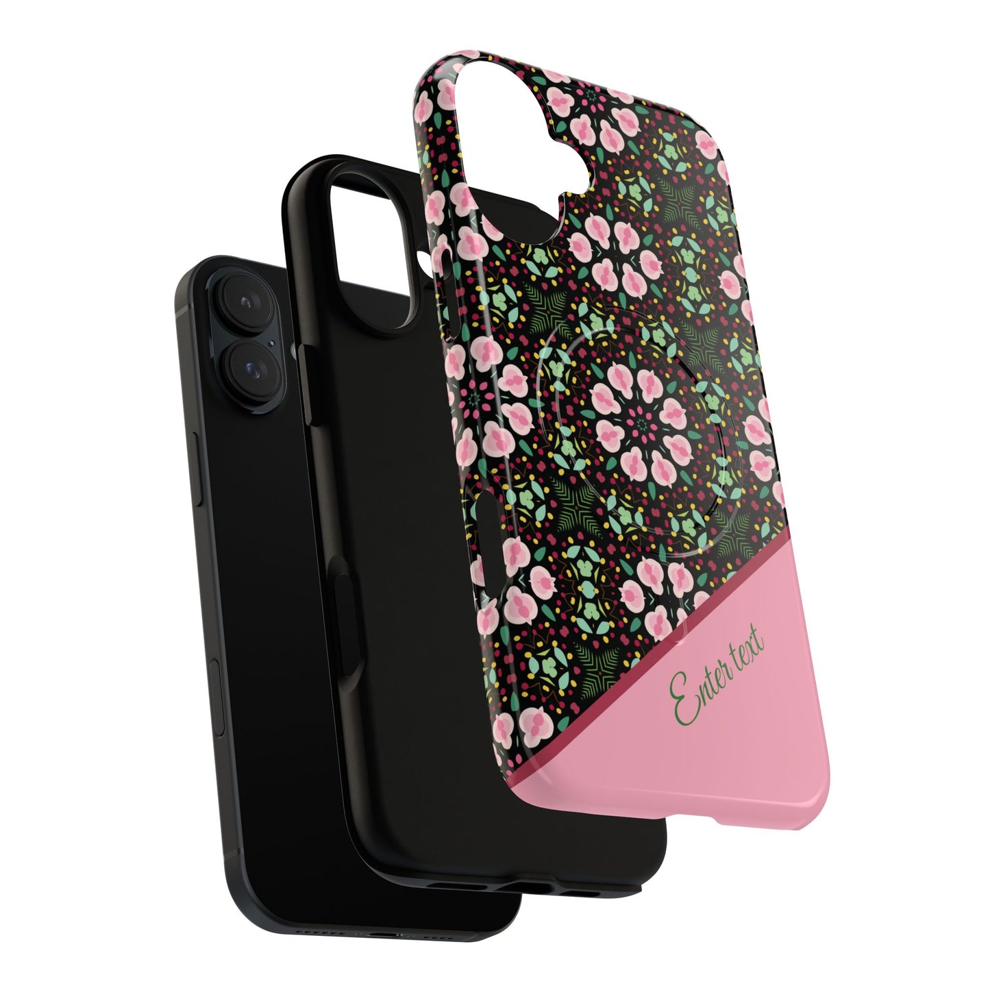 Personalized Twilight Petal Tapestry Floral Tough Magnetic MagSafe® iPhone Case, Durable iPhone Protector, Unique Gift for Her, Stylish Tech Accessories.