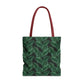 Black Tropical Bliss Tote Bag