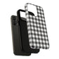 Black and White Gingham Phone Case, Tough Magnetic Cases, Stylish Phone Cover, Gift for Her, Trendy Phone Accessory, Checkered Print