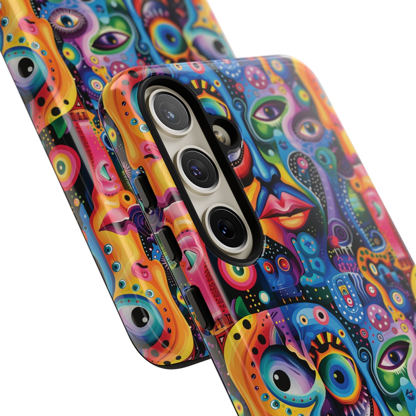 Psychedelic Visions Vibrant Samsung, iPhone and Google Pixel Phone Cases - Colorful Artistic Design