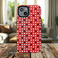 Crimson Gridlock Tough iPhone Magnetic Cases, Durable iPhone Accessories, Gift for Tech Lovers, Modern Design