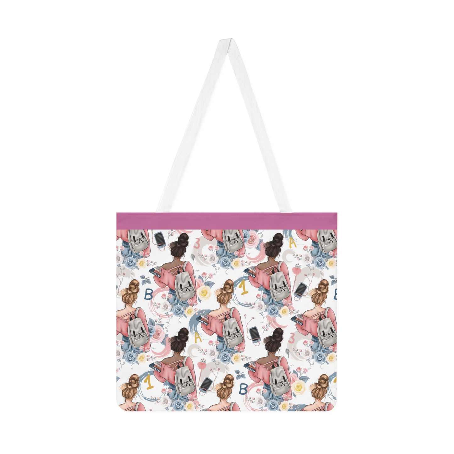 Study Chic Shoulder Tote Bag - Colorful Everyday Accessory