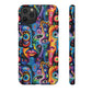 Psychedelic Visions Colorful Art iPhone Case - Tough Cases with Vibrant Abstract Design