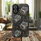 Midnight Bloom Tough iPhone Magnetic Cases,  iPhone 14, iPhone 15, iPhone 16, Pro, Pro Max, Plus MagSafe Case, Protective Tech Accessories, Gift for Her, Floral Design