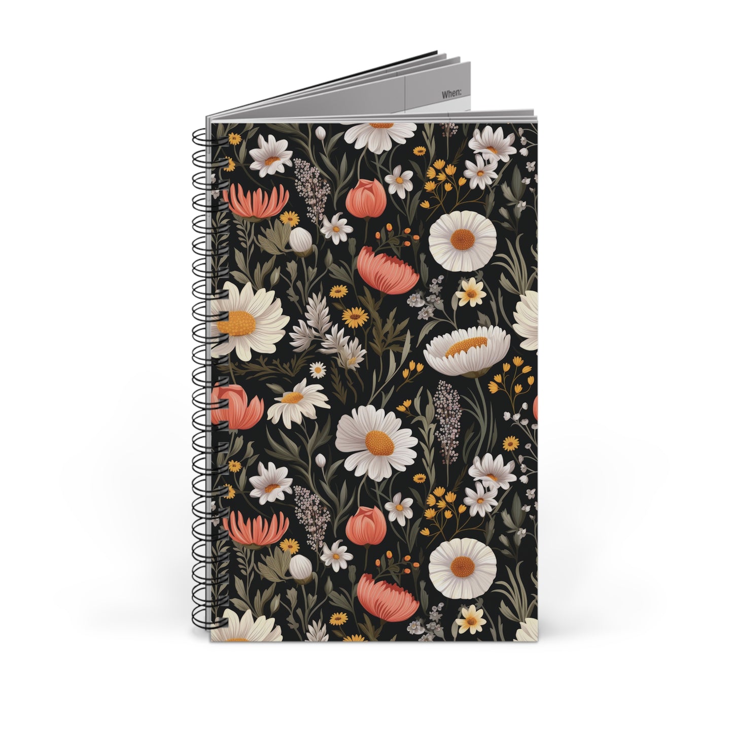 Blossom Elegance: Noir Garden Spiral Journal (EU)