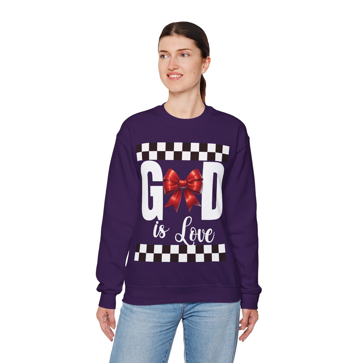 GOD is LOVE Unisex Gildan Heavy Blend™ Crewneck Sweatshirt.