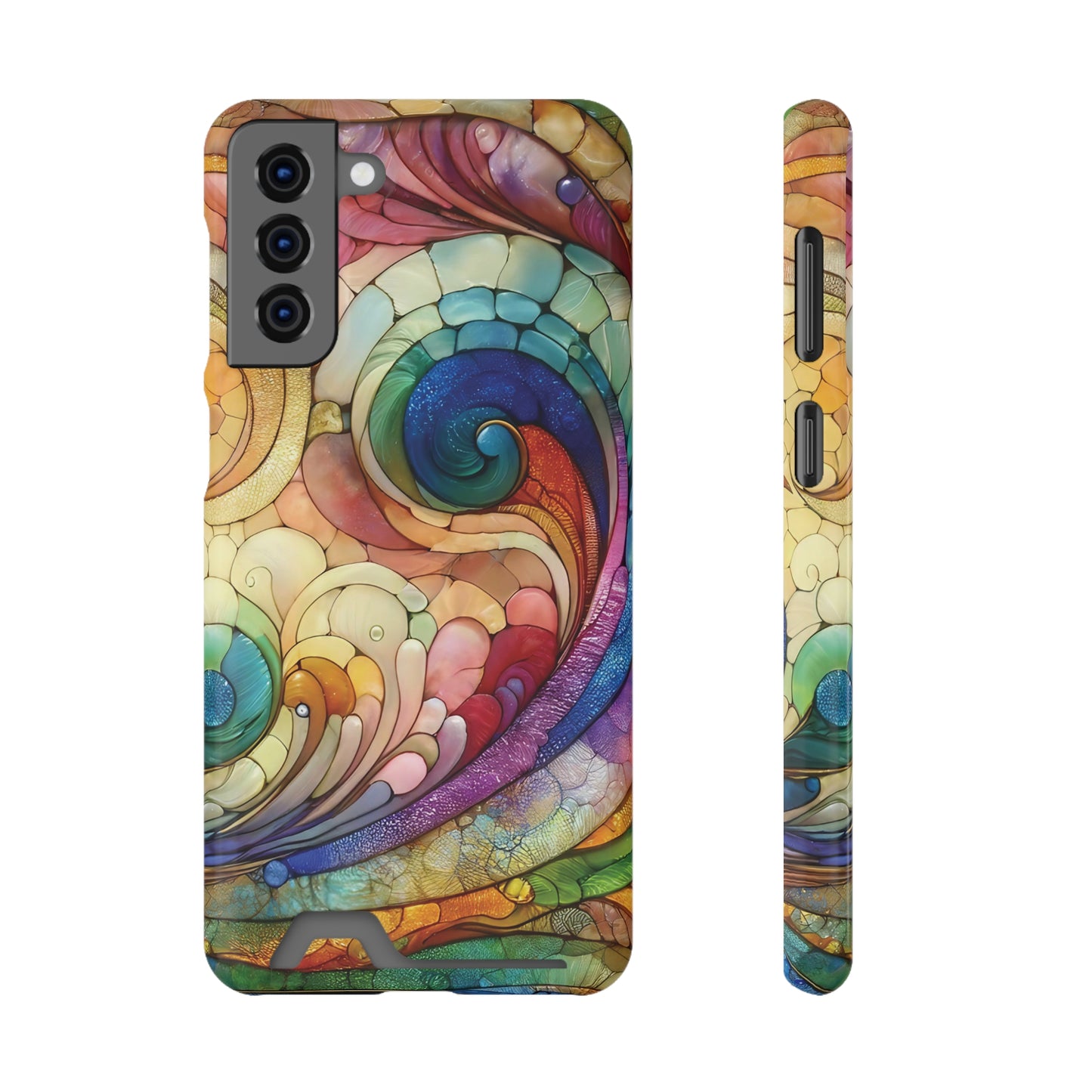 Spiral Spectrum iPhone and Samsung Case Card Holder