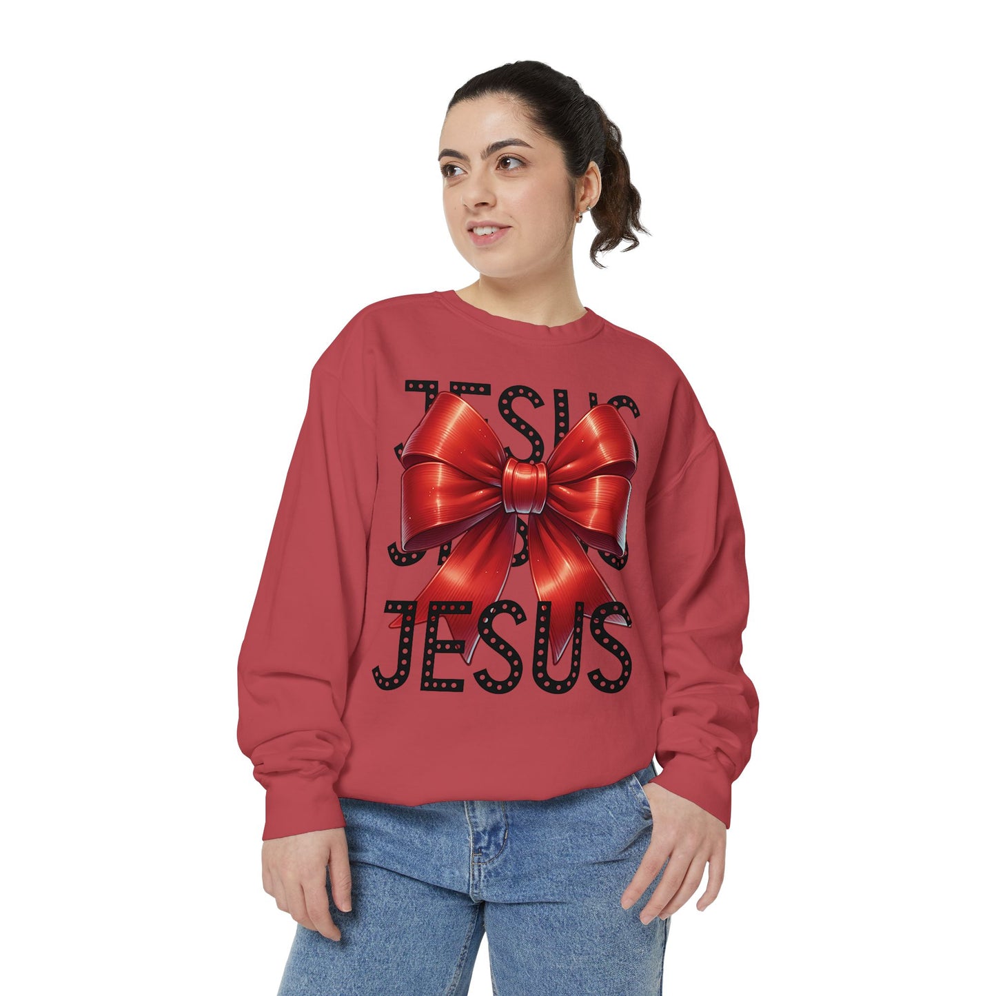 JESUS Unisex Comfort Colors Garment-Dyed Sweatshirt