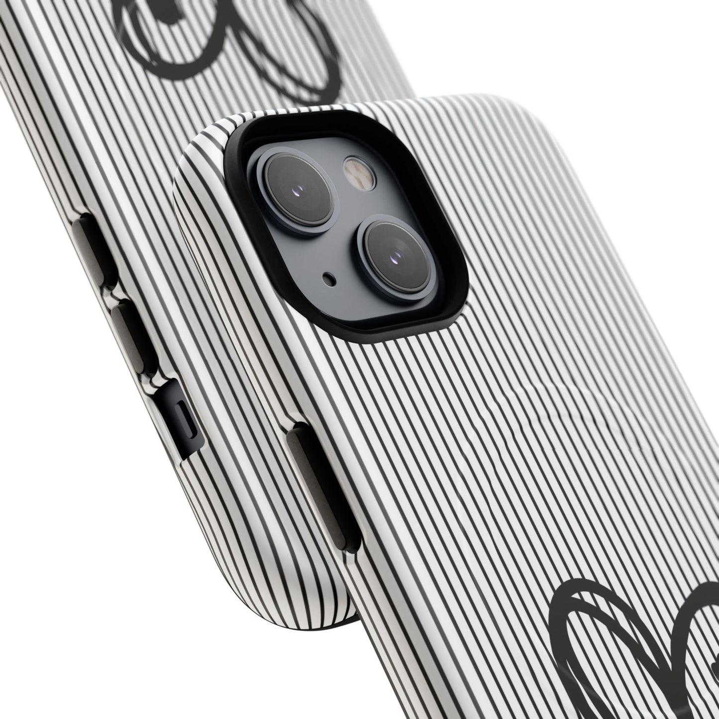 Tough Magnetic Phone Case with Heart & Cross Design, Durable Phone Cover, Unique Gift for Her, Stylish Accessory, Everyday Use
