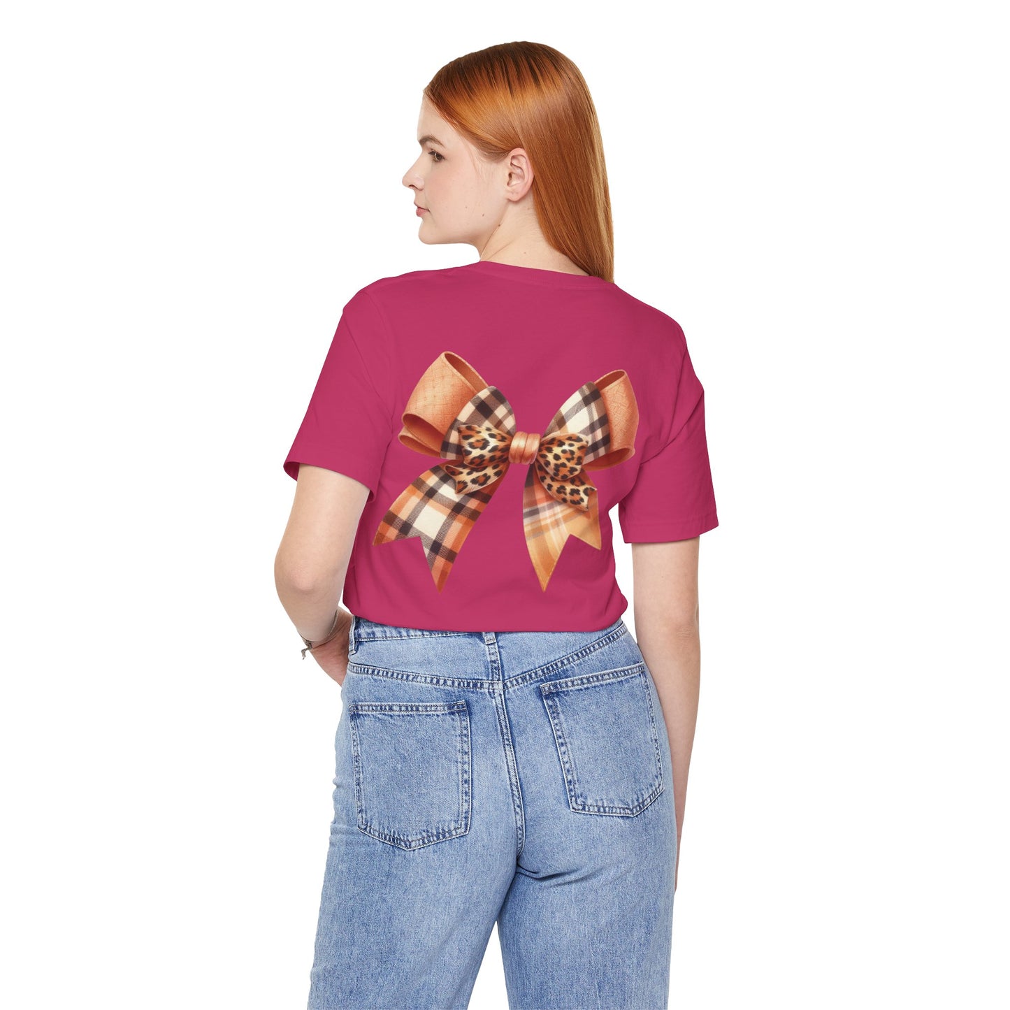 Autumn Highland Cow Charm Unisex Jersey Short Sleeve Tee