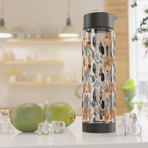 Whispering Feathers Infuser Water Bottle