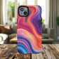 Cosmic Lava Flow Colorful Abstract iPhone Case , Tough Magnetic Protection, Stylish Accessories, Gift for Tech iPhone Lovers, Vibrant Mobile Covers