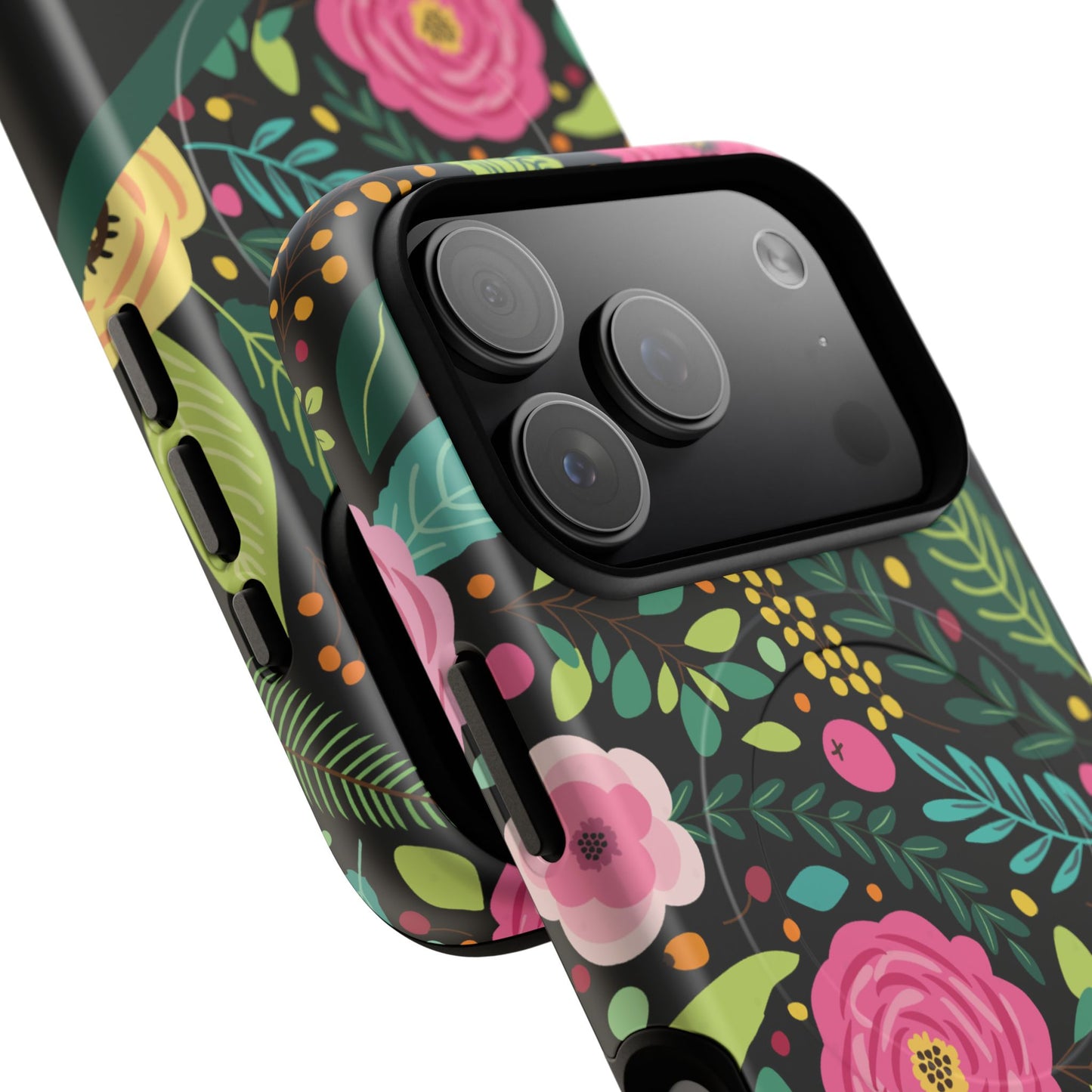 Personalized Floral Fantasy Tough Magnetic iPhone Cases- a Gift for Gardeners, Mother's Day, Birthday Gift, Anniversary Gift, Presents
