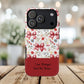 Personalized Rosette Coquette Phone Case - Custom Name/Message 'I Am Stronger Than The Storm' Floral Bow Protective Case
