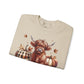 Autumn Highland Cow Charm Unisex Heavy Blend™ Crewneck Sweatshirt