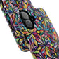 Prism Petal Burst Tough Magnetic iPhone Case, Colorful iPhone Case, Unique Gift for Flower Lovers, Stylish stained Glass Accessory