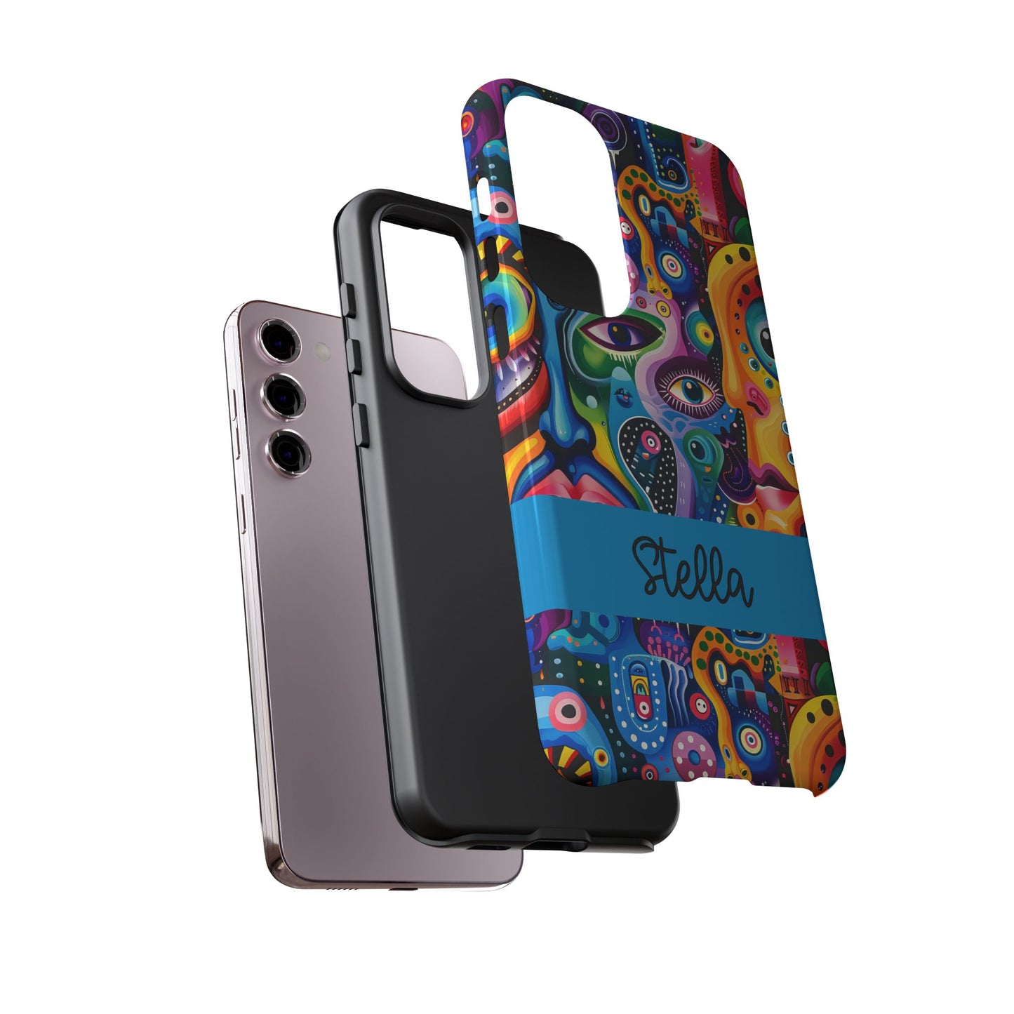 Psychedelic Visions Vibrant Samsung, iPhone and Google Pixel Phone Cases - Colorful Artistic Design