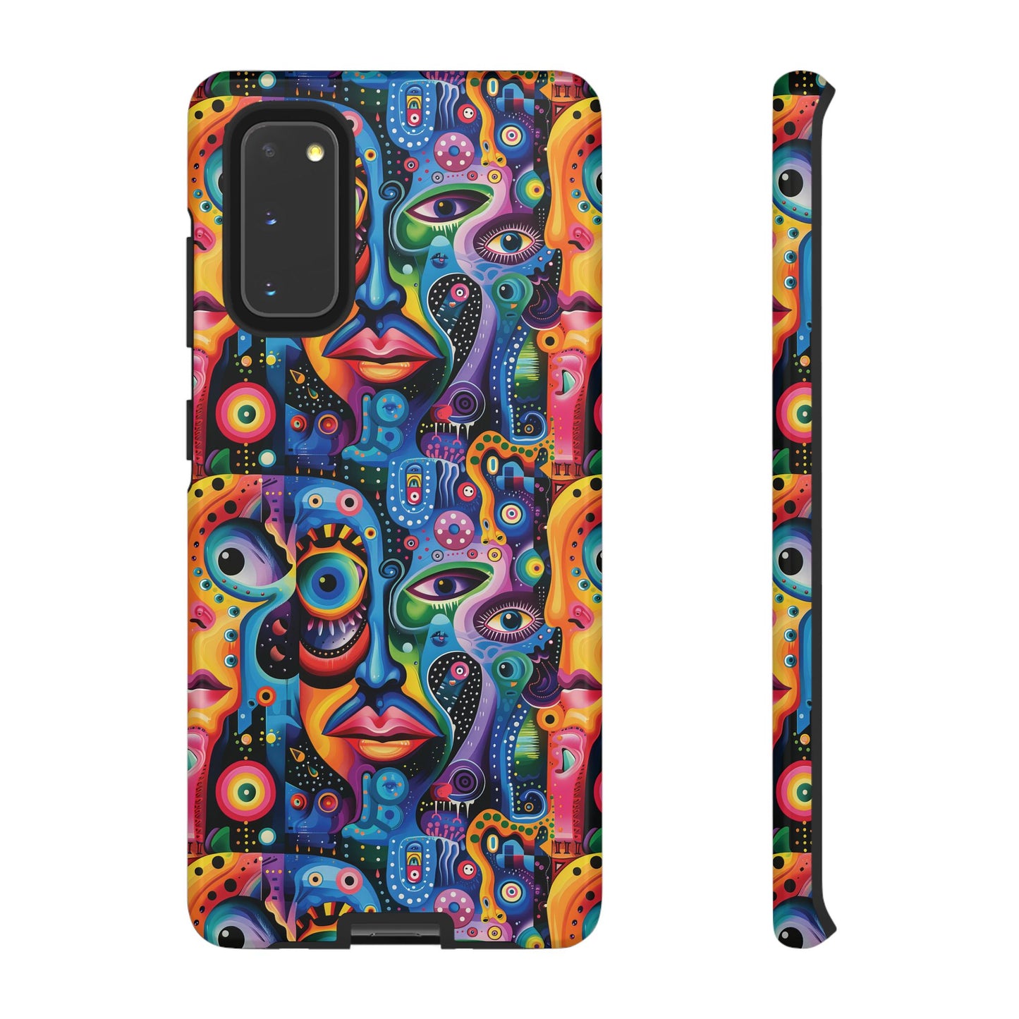 Psychedelic Visions Vibrant Samsung, iPhone and Google Pixel Phone Cases - Colorful Artistic Design