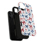 Patriotic Coquette Tough iPhone Magnetic Case, Stylish Gift for Her, Summer Celebrations, Cute Bow Design