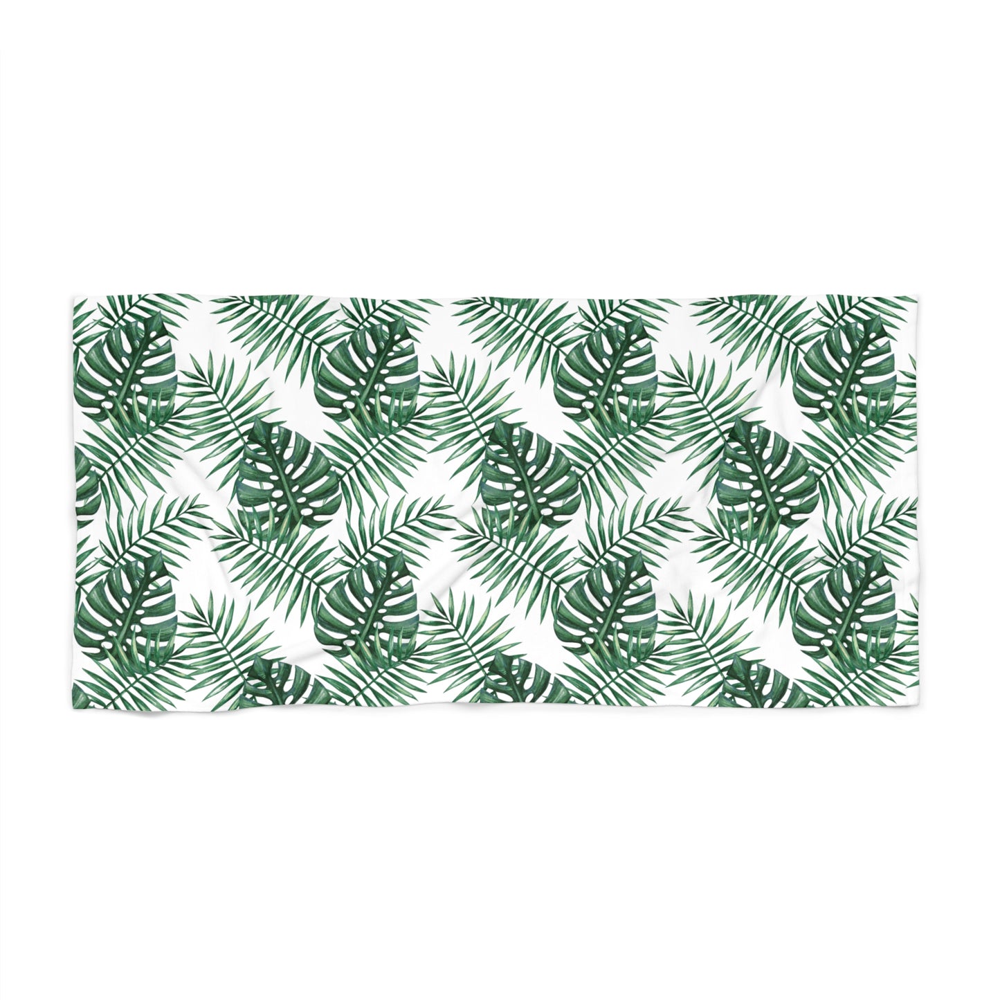 Tropical Bliss White Beach Towel