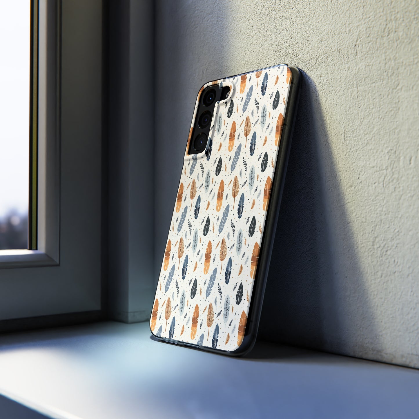 Whispering Feathers Soft iPhone, Google and Samsung Cases