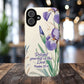 Delight yourself in the Lord Psalm 37:4, Inspirational Gift, iPhone Magnetic Case Scripture, Floral Bible Verse, MagSafe® iPhone® Tough Case, iPhone 14, iPhone 15, iPhone 16, Pro, Pro Max, Plus.