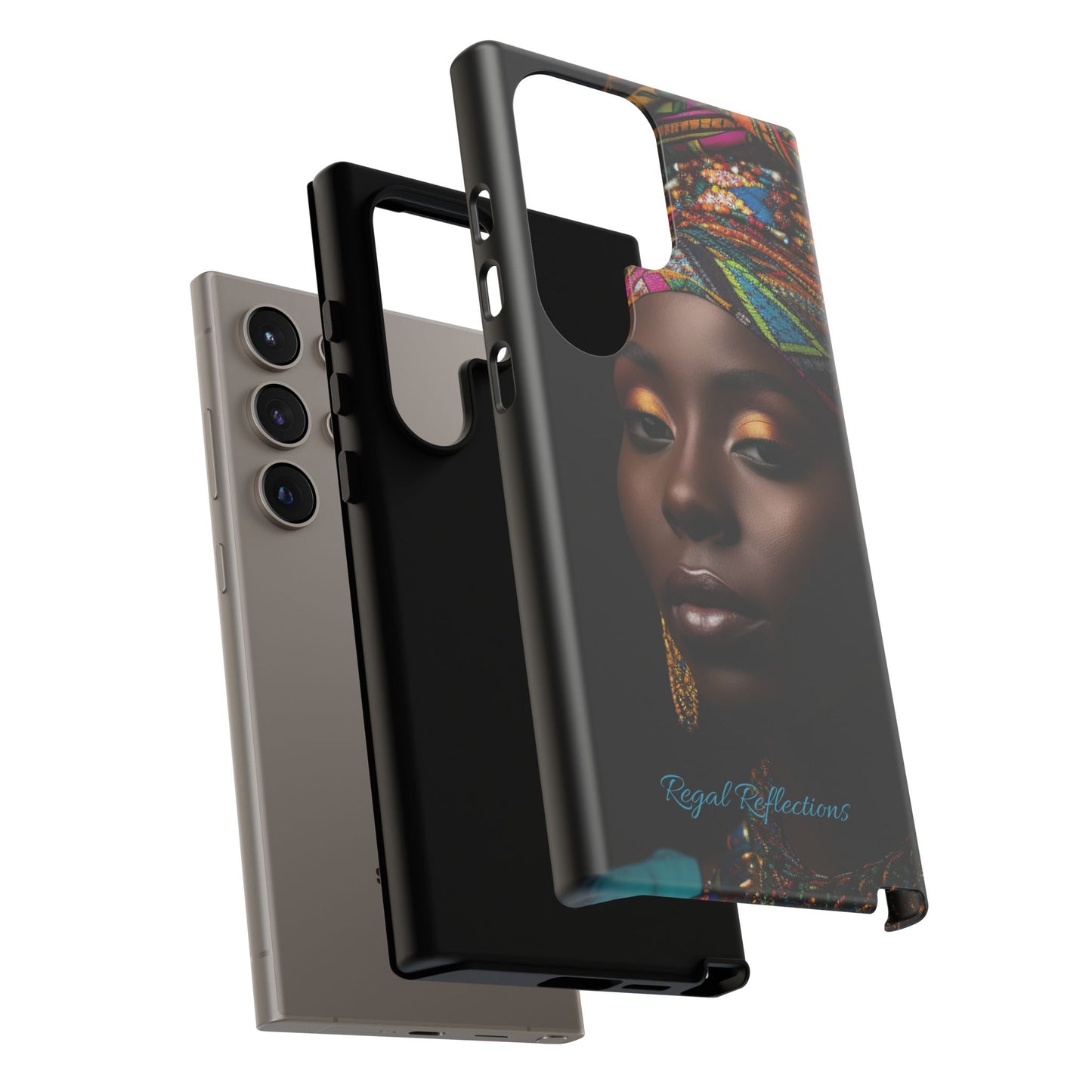 Regal Reflections: African Majesty iPhone, Samsung and Google Tough Phone Cases.