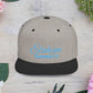 Teal Embroidery 'ELOHIM, GENESIS 1:1' Flat Bill Snapback Hat, Stylish Cap for Everyday Wear, Church Events, Gift for Him/Her, Streetwear Accessory, Casual Fashion