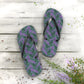 Purple Tropical Bliss Flip Flops