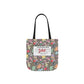 Personalized Black Doodle Daydream Composition Book Inspired Canvas Tote Bag with Colorful Straps, Cute School Bag, Eco-Friendly Tote, Back to School Shopping Bag, Teacher Gift Idea