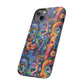 Psychedelic Visions Colorful Art iPhone Case - Tough Cases with Vibrant Abstract Design