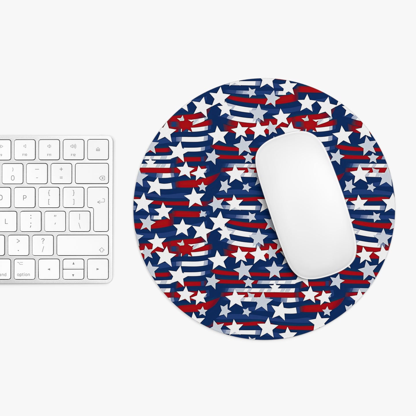 Patriotic Waves Mouse Pad - Perfect for Holiday Gifting & Workspaces
