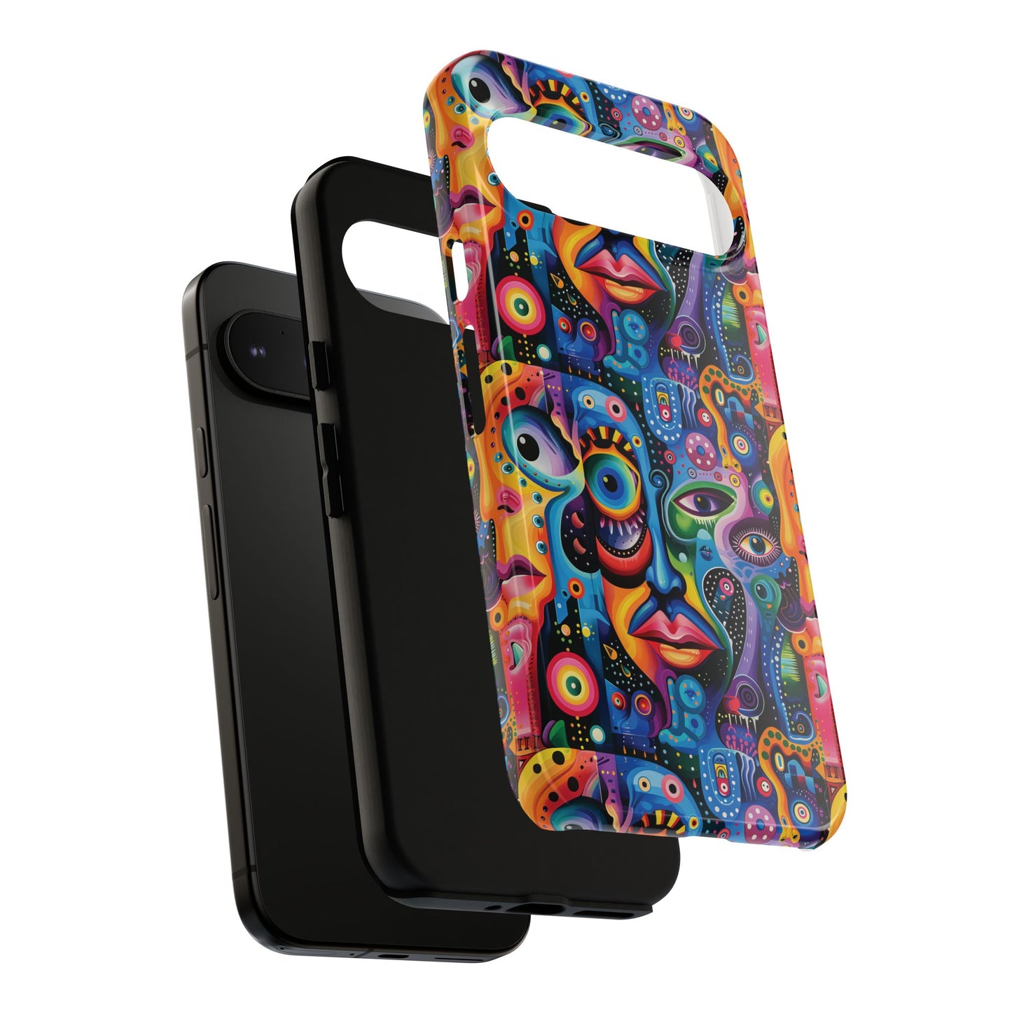 Psychedelic Visions Vibrant Samsung, iPhone and Google Pixel Phone Cases - Colorful Artistic Design