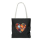 Patched Heart Tote Bag