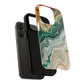 Stylish Tough Acrylic Magnetic iPhone Cases for Everyday Protection, Marble Design, Unique Gifts for Tech Lovers, Holiday Essentials