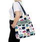 Techie Tote Bag - Stylish Personalized Tote for Students, Gift for Tech Lovers, Eco-Friendly Shopping Bag, Back to School.