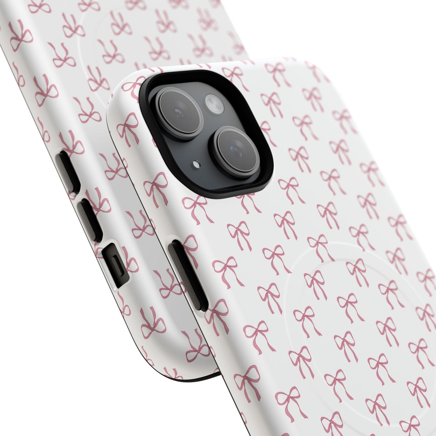 Blush Coquette Bow Bliss Magnetic iPhone Cases, Gift for Her, Cute iPhone Accessories, Fun Personalized Cases, Stylish Tech Gifts, Birthday Present