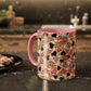 Heart Patterned Coffee Mug - Colorful Love Design, Perfect for Gifts & Celebrations